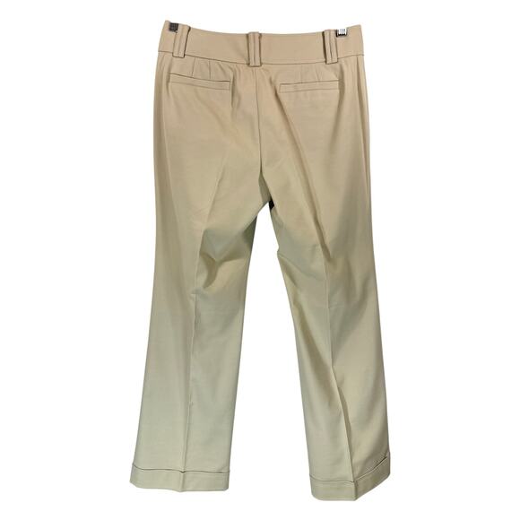 NWT Banana Republic Jackson Fit Wide Leg Pants Sz 4 Beige Stretch Work Trousers - Picture 2 of 11